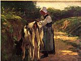 Grazing by the Roadside by Edward Henry Potthast